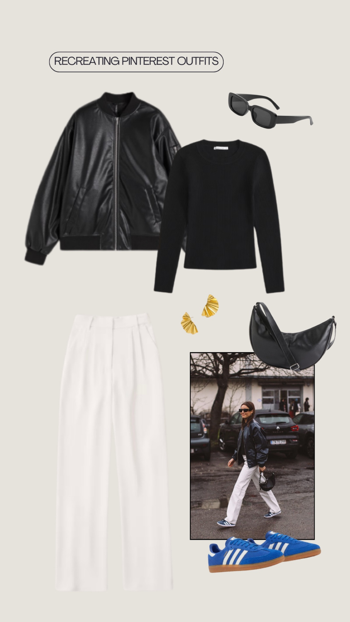 Chic leather bomber outfit 🖤 A fun, fall twist on the traditional leather jacket! 

#LTKSeasonal #LTKshoecrush #LTKstyletip