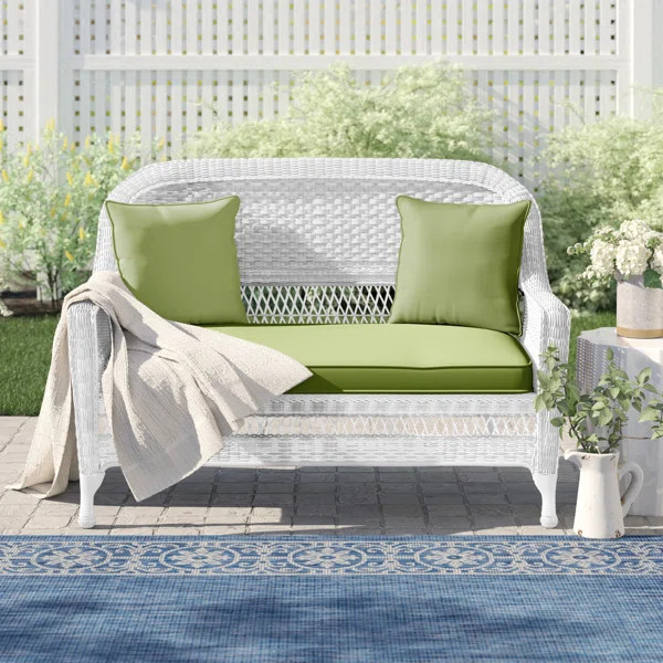 Armbruster 52'' Polyethylene (PE) Wicker Outdoor Loveseat | Wayfair North America