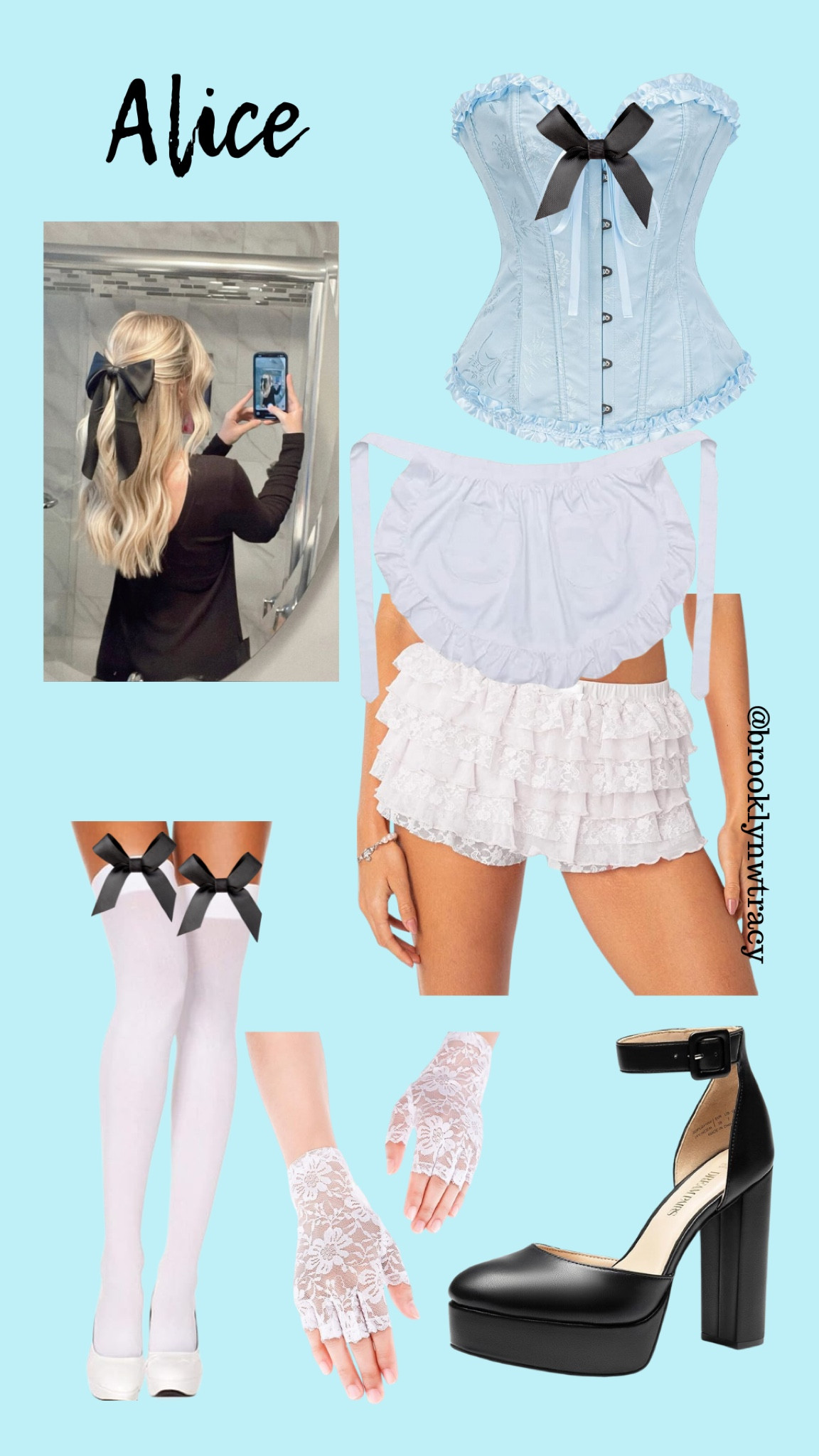 Alice from Alice in Wonderland Halloween Costume! (5 person costume) #Halloween #HalloweenCostume

#LTKParties