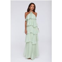Dreamy Rosette Halter Maxi Dress Mint | Hello Molly (US)