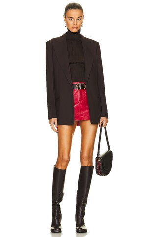 Niki Leather Mini Skirt | FWRD 