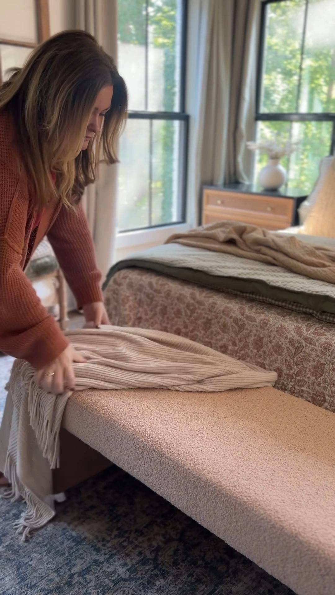 Ready to transition your bedroom to fall? Layering betting with lots of textures and patterns paired with beautiful pillows is the way to go.

#LTKHome #LTKSeasonal