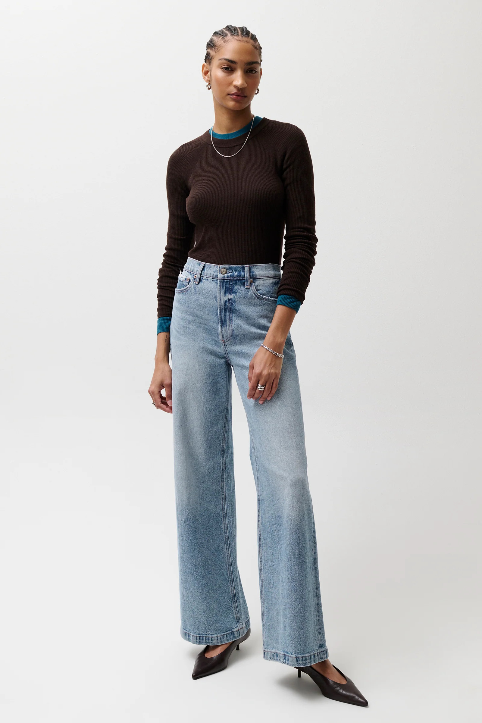 Lana High Rise Ultra Wide Leg Jean - Break | Pistola Denim