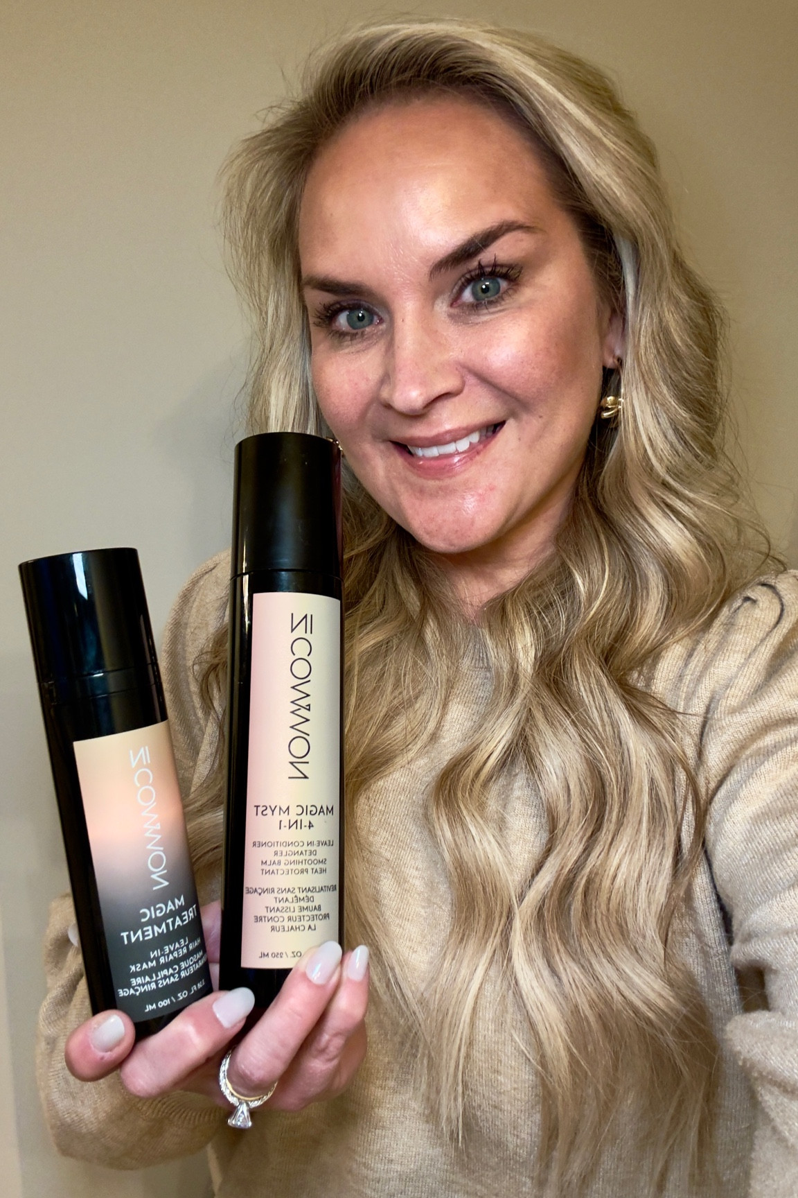 I’m in love with these two products! 

The Magic Myst is a 4 in 1 product that leaves your hair smoother, it detangles, is a heat protectant, and a leave in conditioner. 

The Magic Treatment is a leave in conditioner used weekly to help repair and hydrate damaged hair, plus all the benefits of the Magic Myst! 

Use code: SASSY for 30% off! 

#LTKOver40 #LTKSaleAlert #LTKBeauty