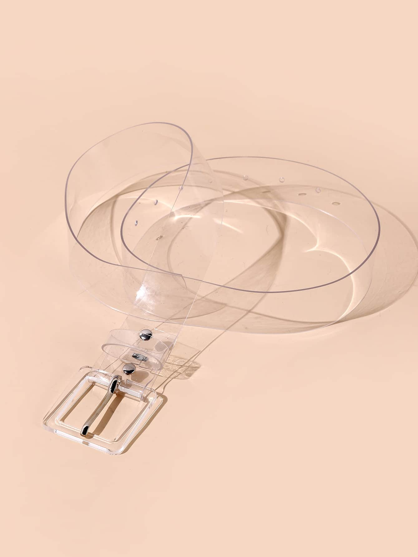 Transparent Square Buckle Belt | SHEIN