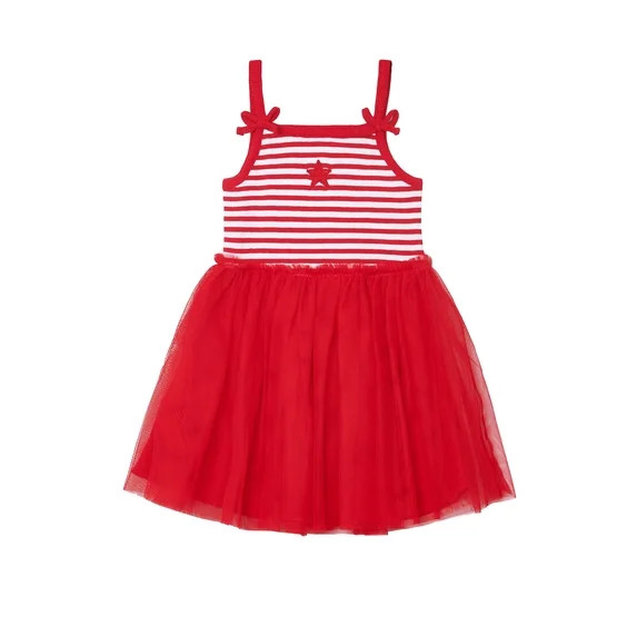 Way to Celebrate Toddler Girl Patriotic Americana Americana Tutu Dress, Sizes 12M-5T | Walmart (US)