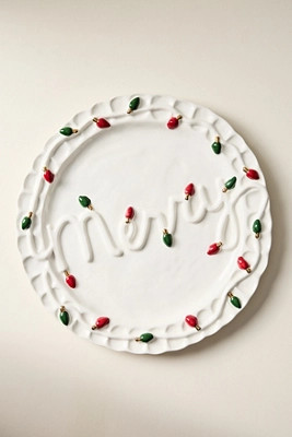 Merry Stoneware Platter | Anthropologie (US)