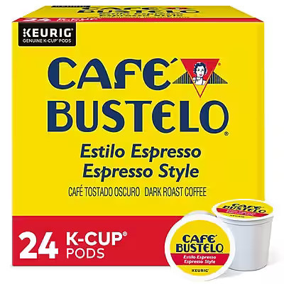 Cafe Bustelo - Espresso Coffee, Dark Roast, Keurig K-Cup Pods, 24/Box | Best Buy U.S.