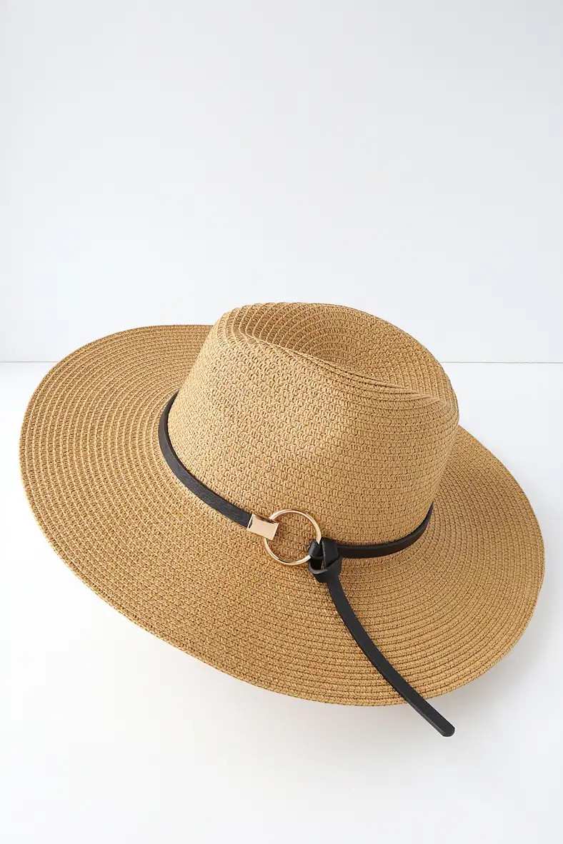 Lucerne Tan Floppy Straw Hat | Lulus