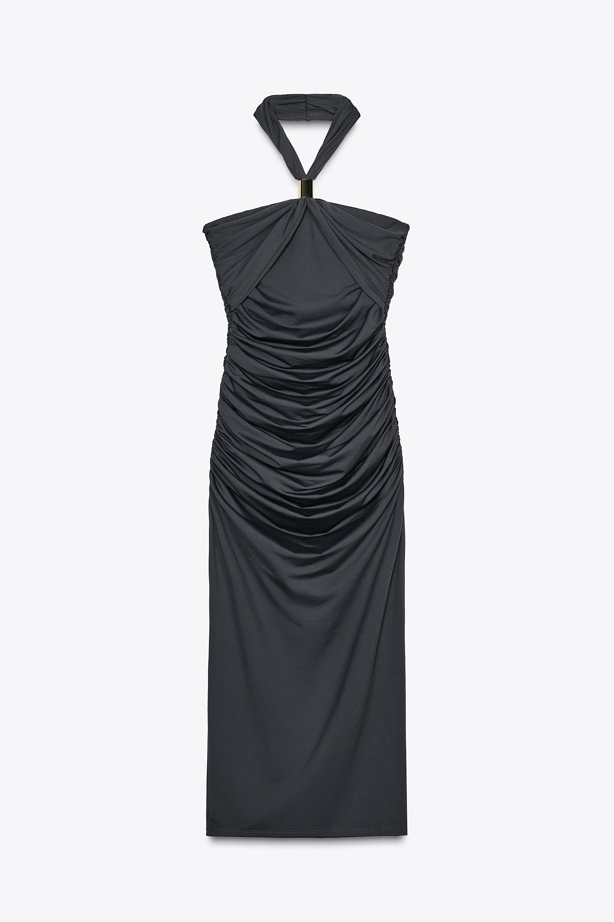 HALTER APPLIQUÉ DRESS | Zara UK