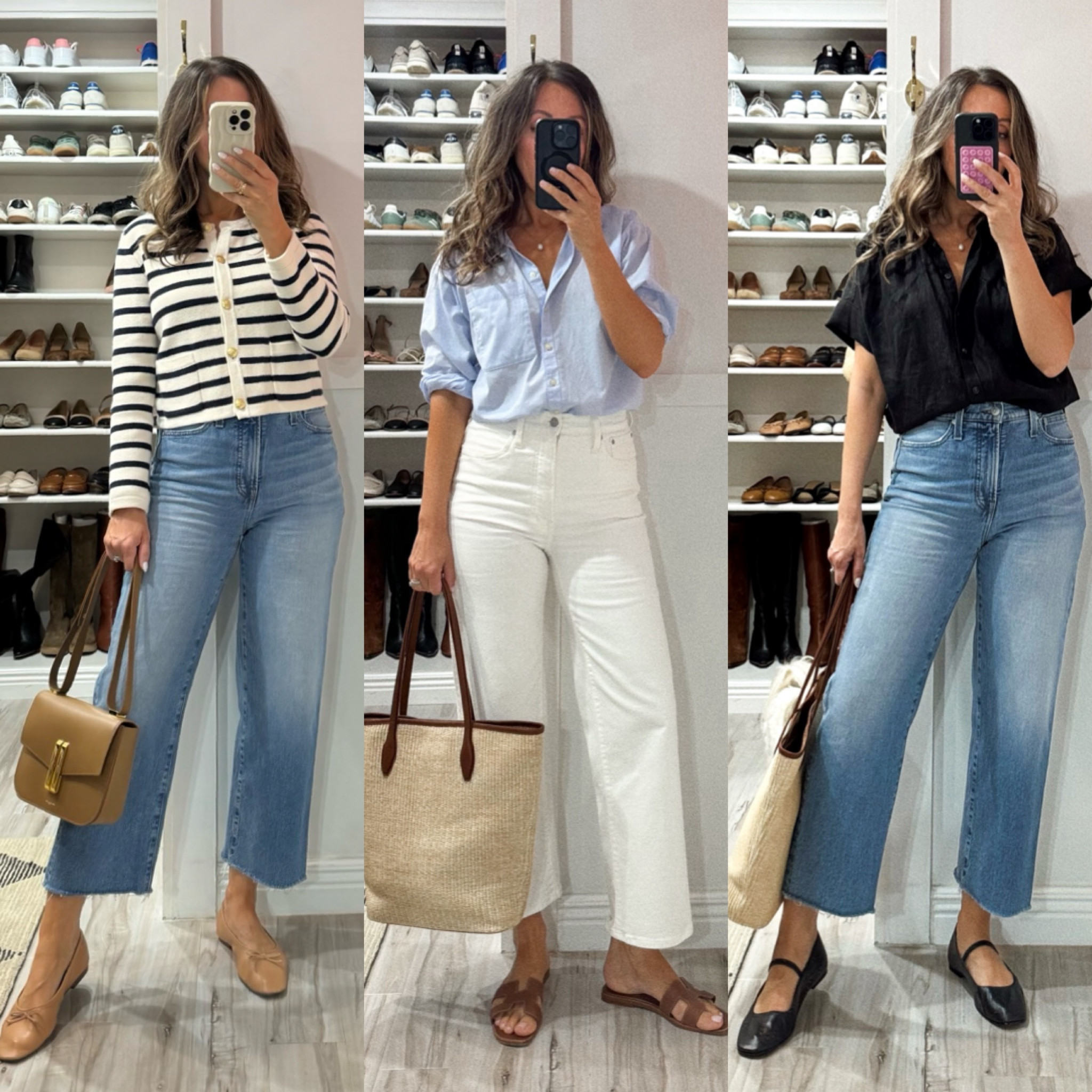 Everything runs tts for me. The buttons ups are an oversized fit.  
J Crew striped lady jacket got a facelift - linking updated version.  


#LTKStyleTip #LTKSaleAlert #LTKOver40
