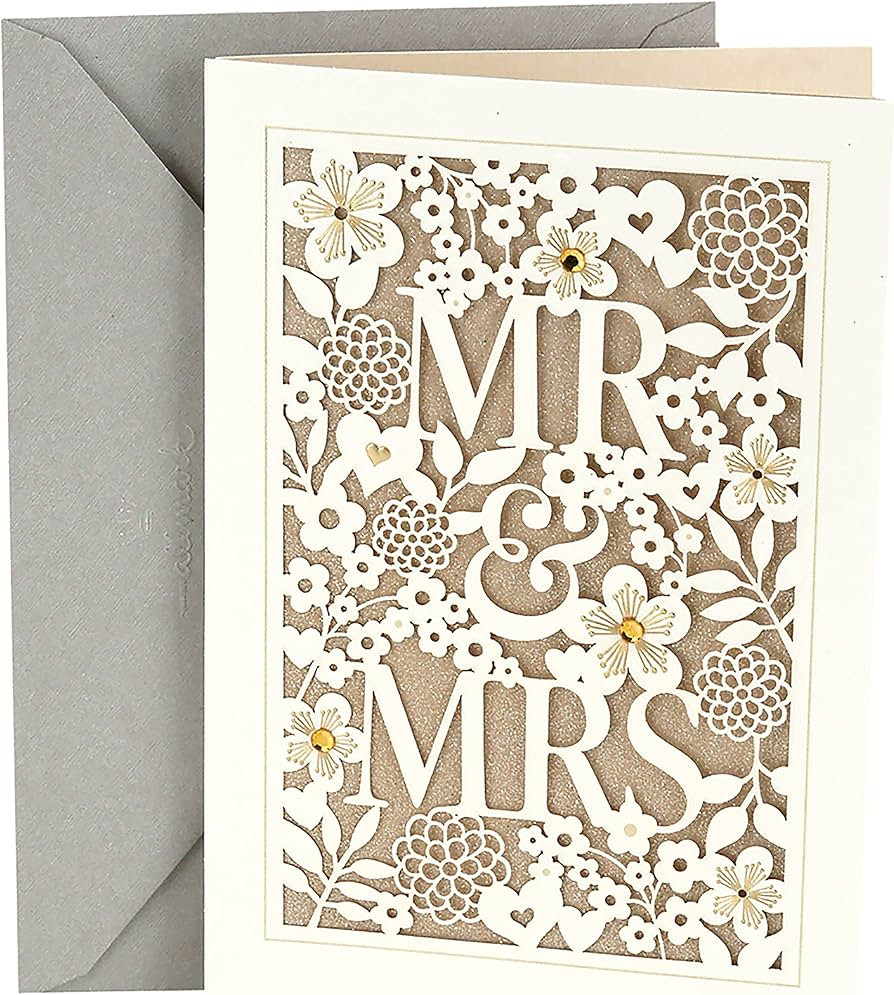 Hallmark Wedding Card (Mr. & Mrs.) | Amazon (US)