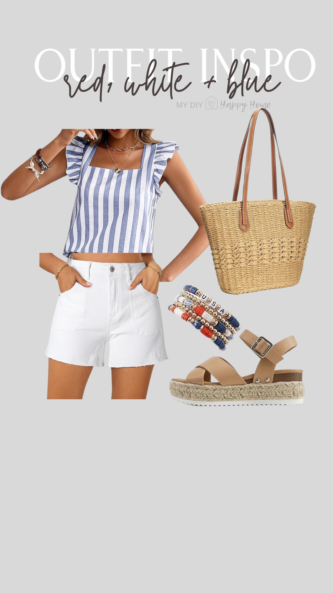 Summer outfit idea 
Outfit inspiration 
Red white and blue outfit 

#LTKMidsize #LTKSeasonal #LTKFindsUnder50