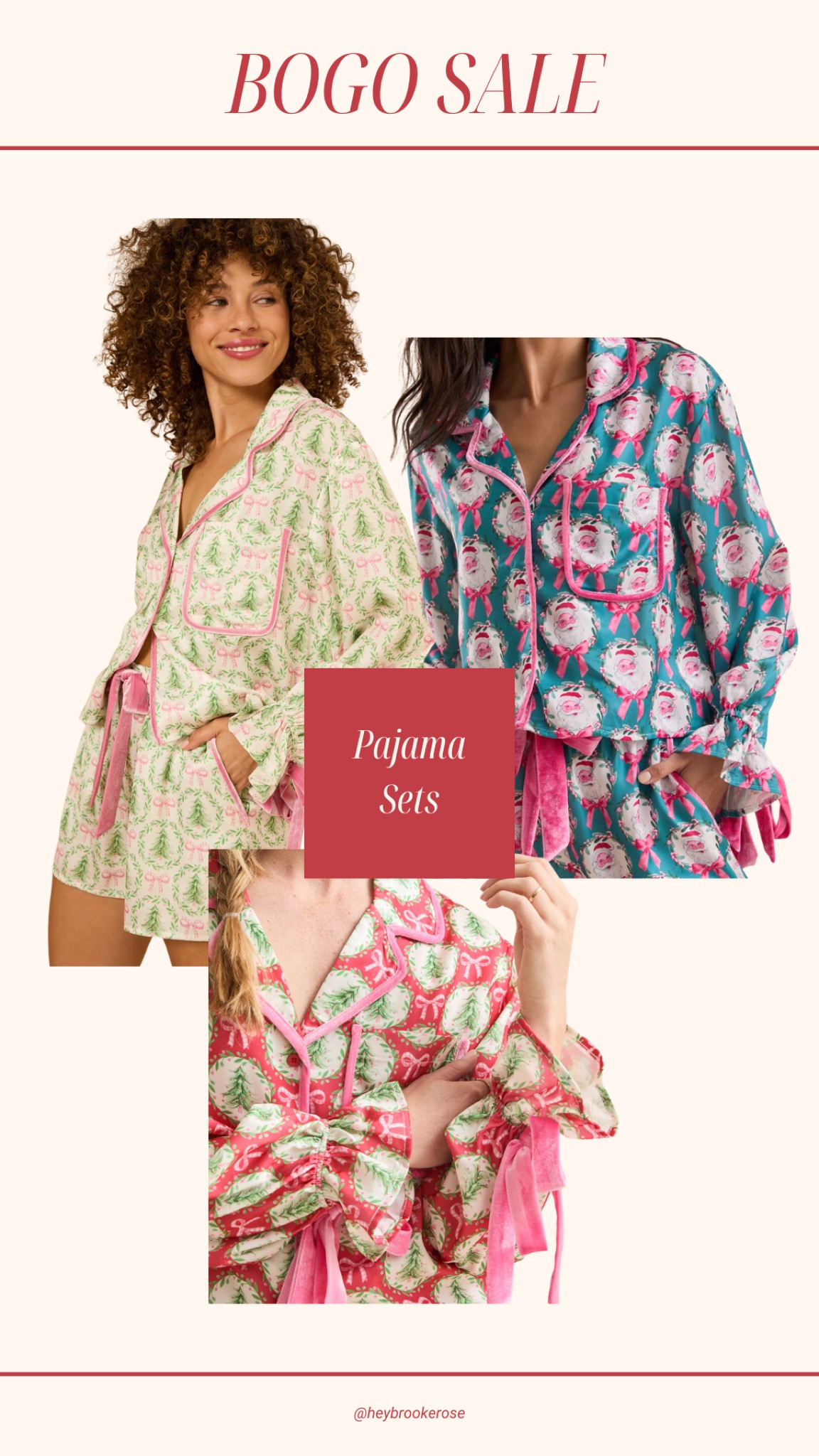 Holiday Pajama Sets are BOGO
Online Exclusives and almost gone, these are adorable holiday/christmas pajama sets with velvet trim and ribbon details.

Altar’d state
Pajama sets
Holiday pajamas
Christmas pajamas
Gifts for herr


#LTKHoliday #LTKGiftGuide #LTKSaleAlert