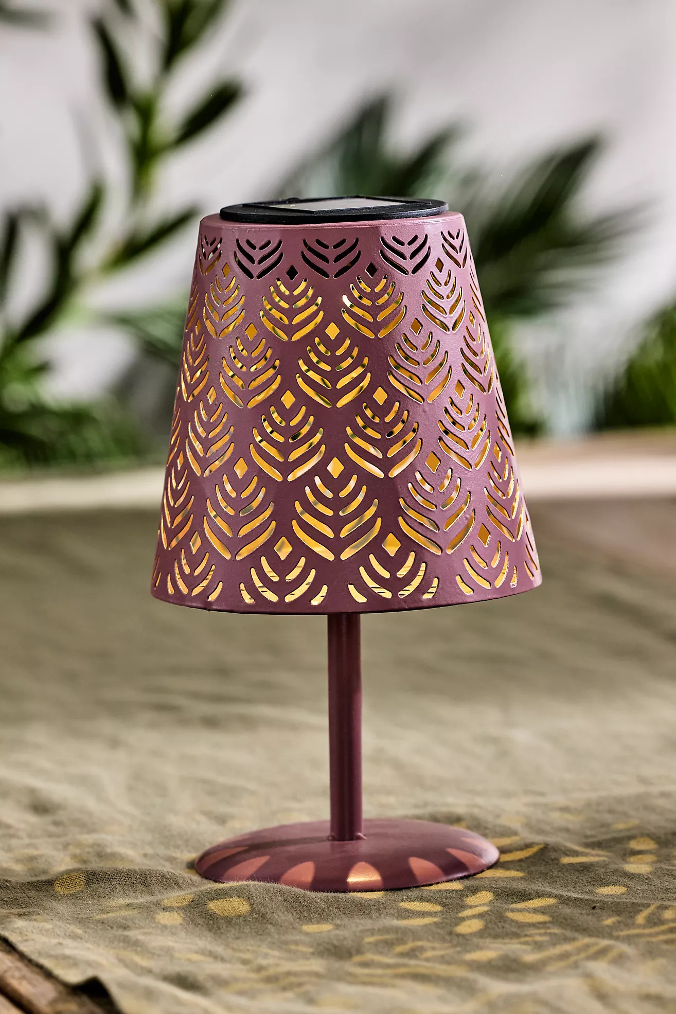 Solar Punched Metal Outdoor Lamp | Anthropologie (US)