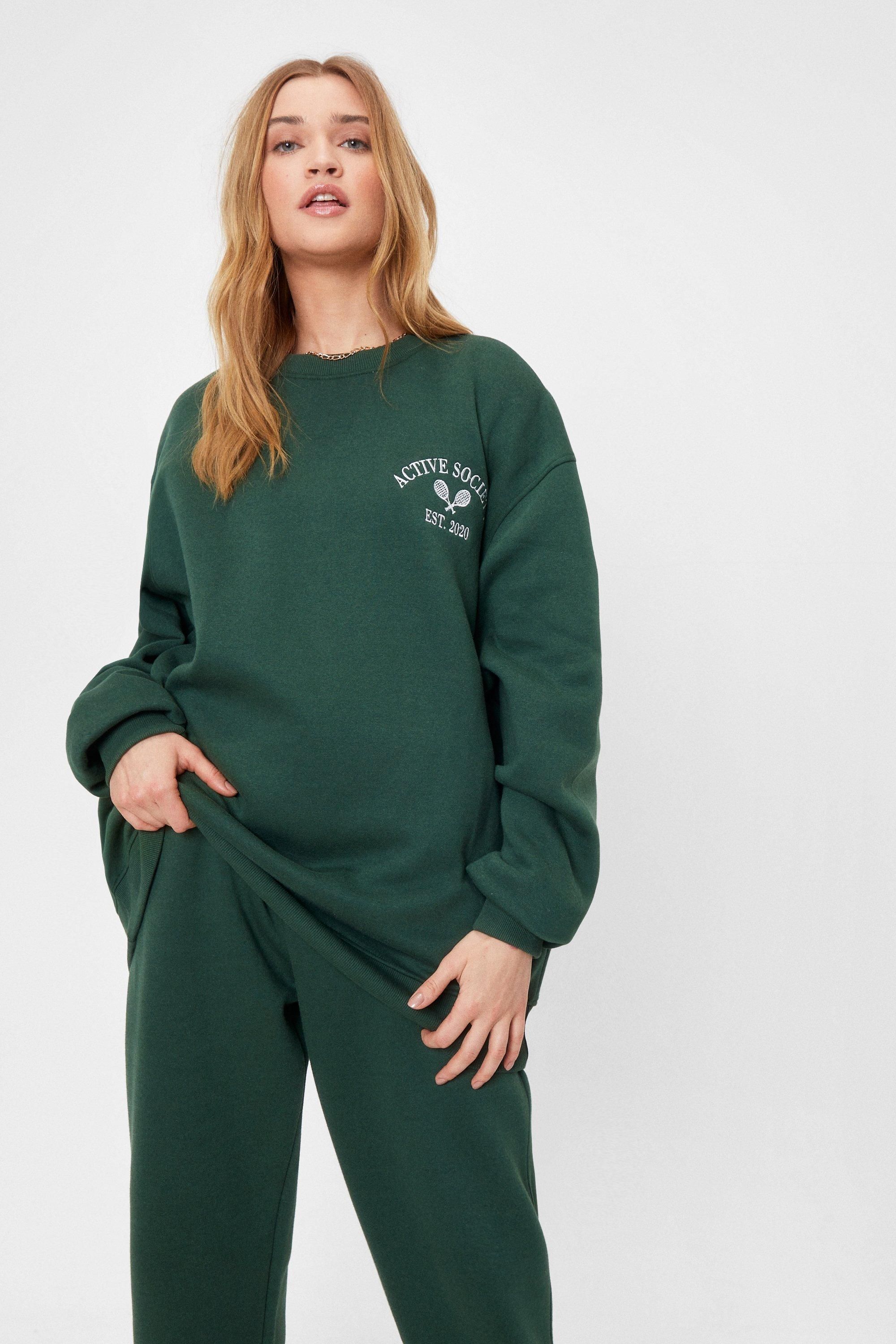 Keep Active Society Embroidered Sweatshirt | NastyGal (UK, IE)