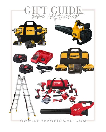 Home improvement & tools gift ideas! These are great starter ideas. We personally use the leaf blower A LOT! 

#homeimprovementgifts #homegifts #toolgifts #giftsforhim #giftguide

#LTKGiftGuide #LTKSeasonal #LTKHoliday