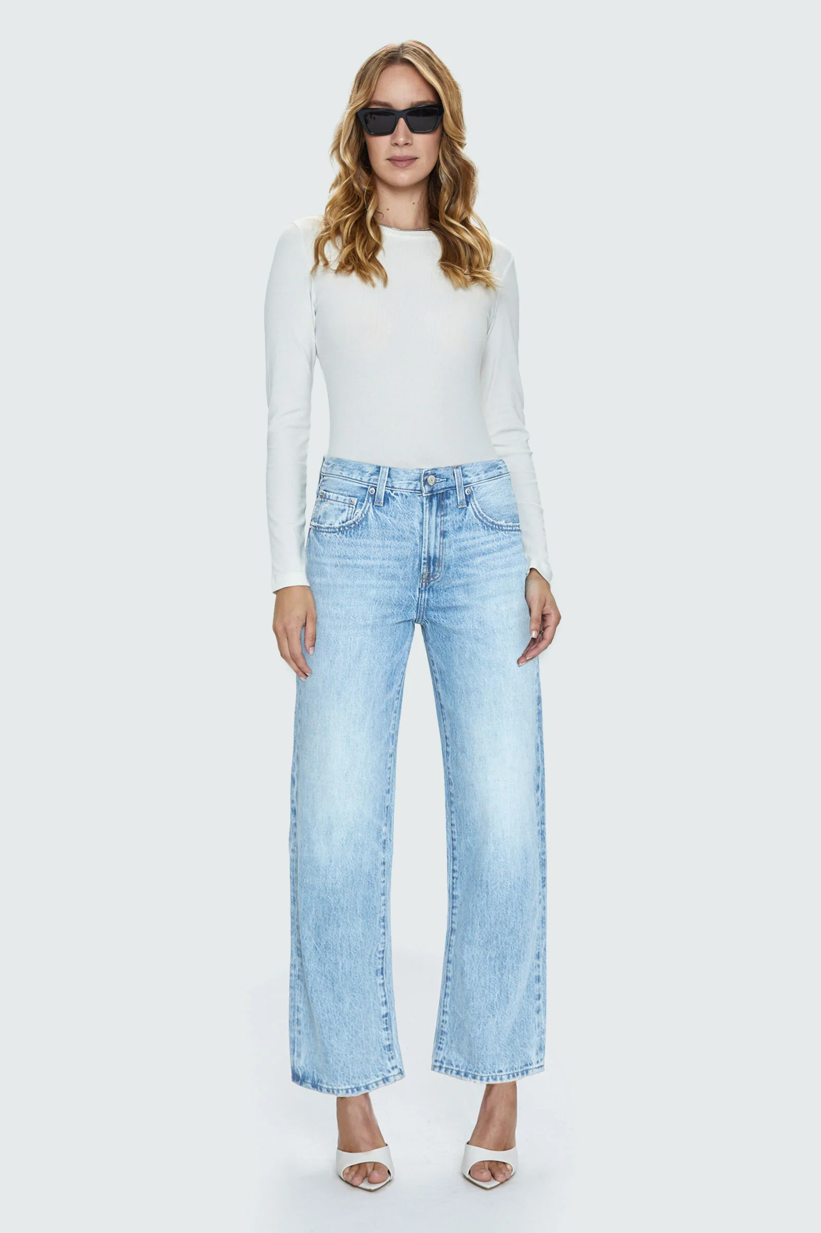 Lexi Mid Rise Bowed Straight - Enchanted Vintage | Pistola Denim