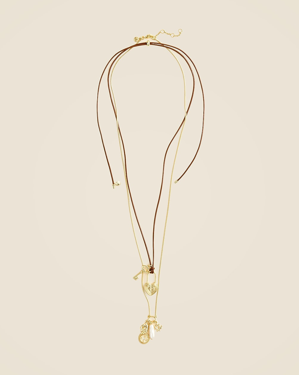 Pull-tie charm necklaces set-of-two | J. Crew US
