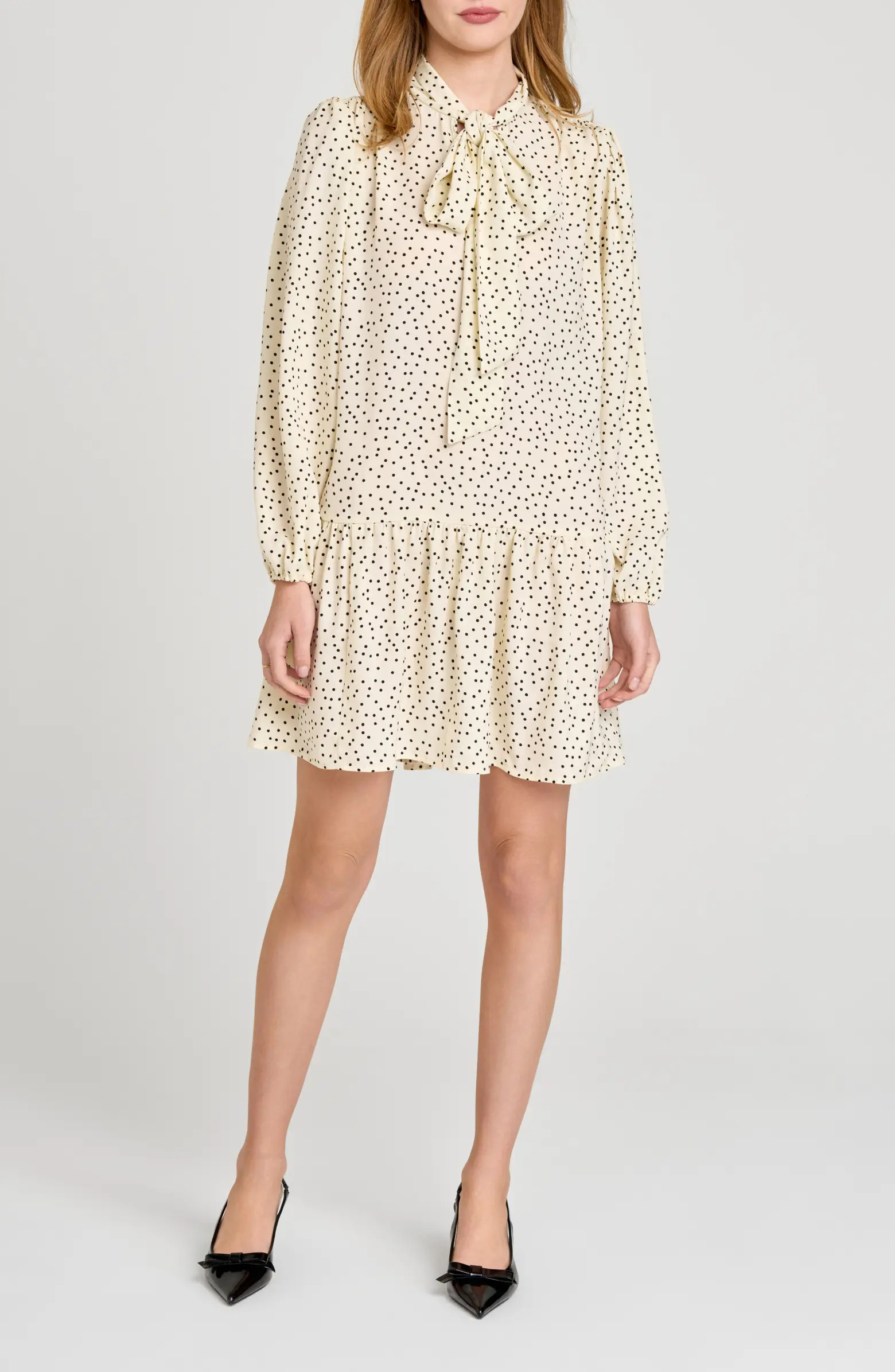 Kate Polka Dot Long Sleeve Dress | Nordstrom