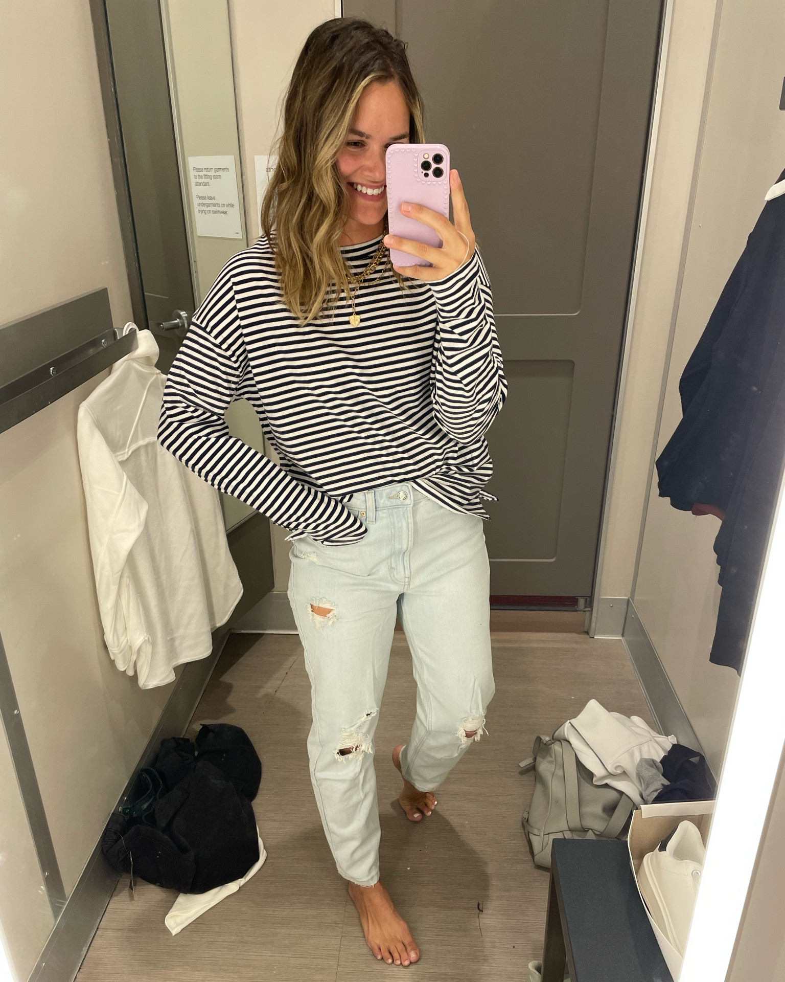 The best target basic tees $15 come in several colors I went up to a medium #target #targetfinds #targetfashion #tees #casualoutfit #basics 

#LTKstyletip #LTKsalealert #LTKunder50