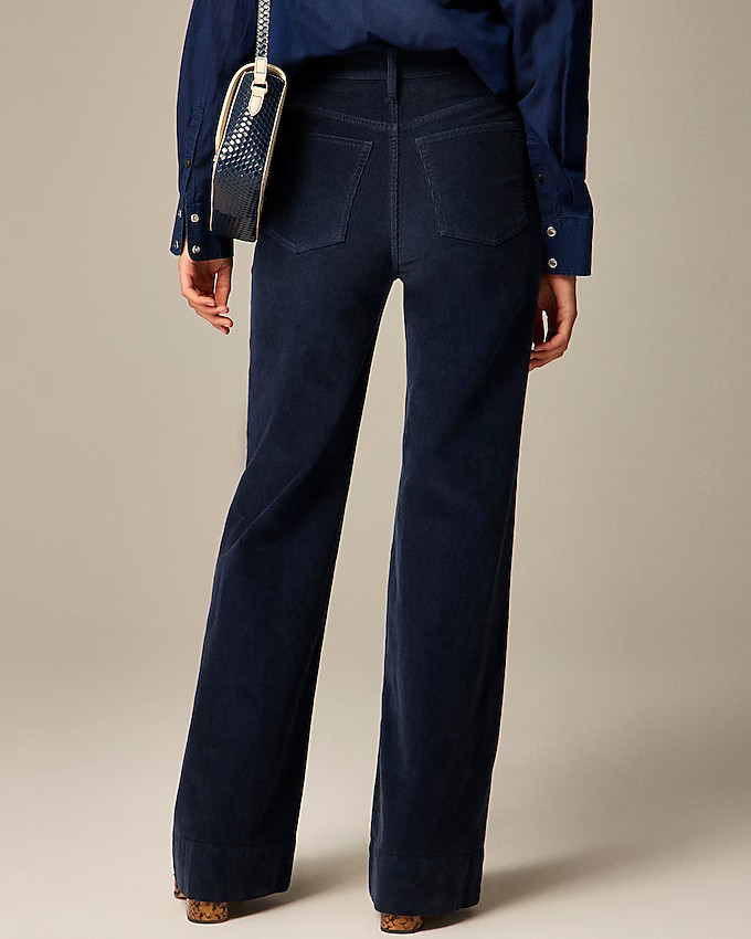 Petite wide-leg corduroy trouser | J. Crew US