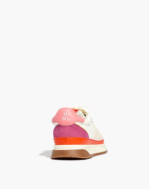 Kickoff Trainer Sneakers in Bright Colorblock Leather | Madewell
