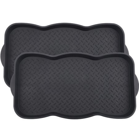 Mibao Boot & Shoe Tray, Utility Shoe Mat for Indoor and Outdoor,18 x 30 x 1.25 inches | Walmart (US)