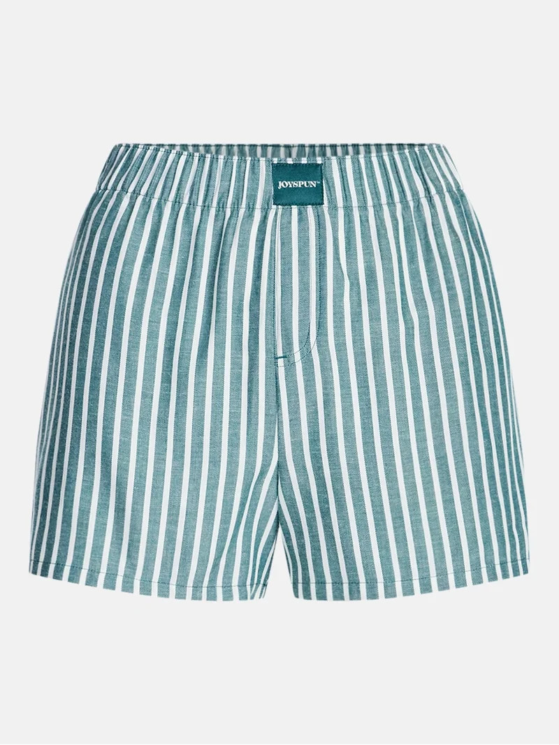 Joyspun Women's Woven Pajama Boxer Shorts, 3'' Inseam, Sizes XS-2X | Walmart (US)