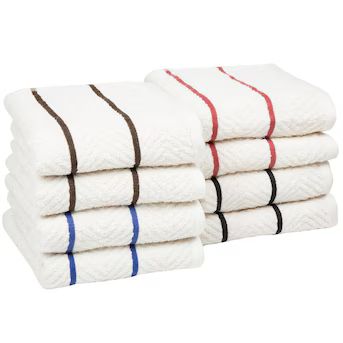 Hastings Home 8-Pack Cotton Stripe Any Occasion Dish Towel | Lowe's