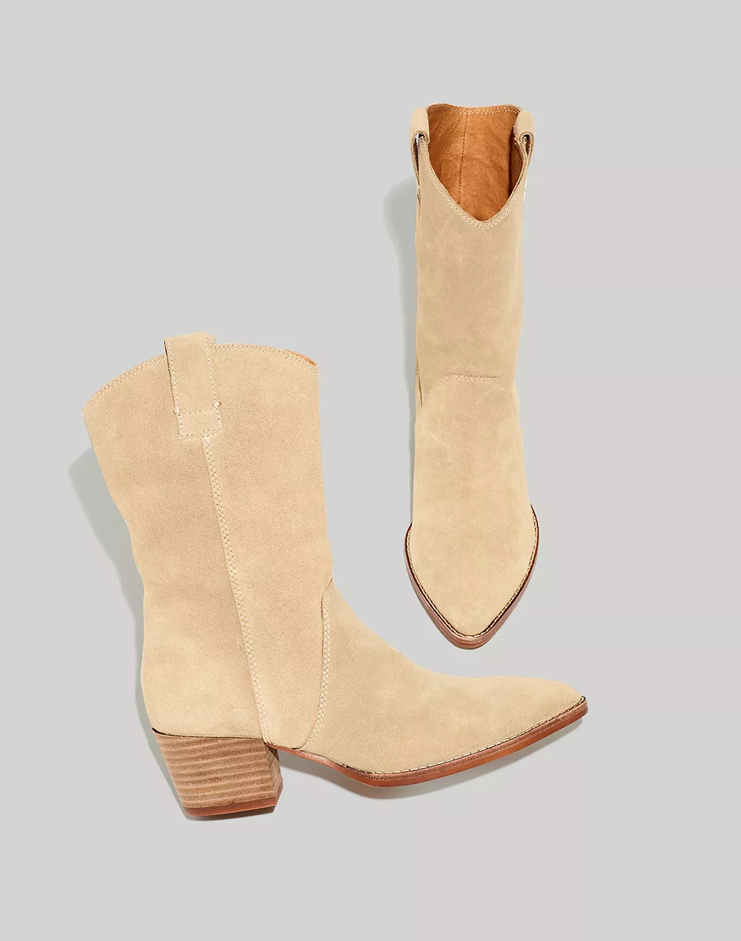 The Cassity Tall Western Boot in Suede | Madewell