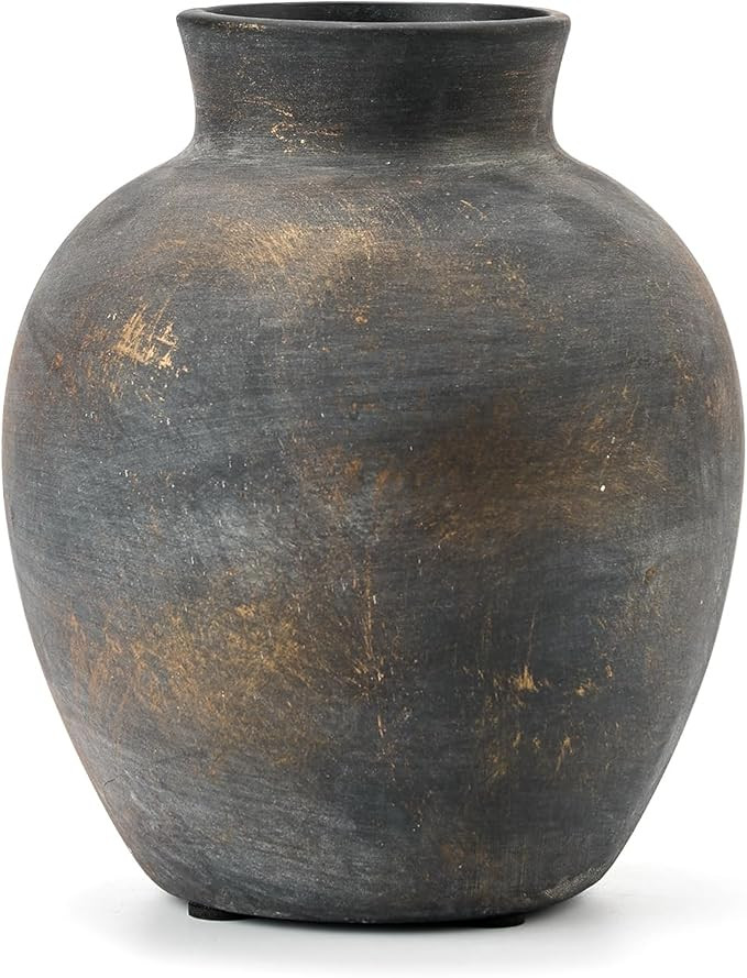 SIDUCAL Ceramic Decorative Flower Vase | 6 Inch Pottery Rustic Farmhouse Vase | Boho Vase for Hom... | Amazon (CA)