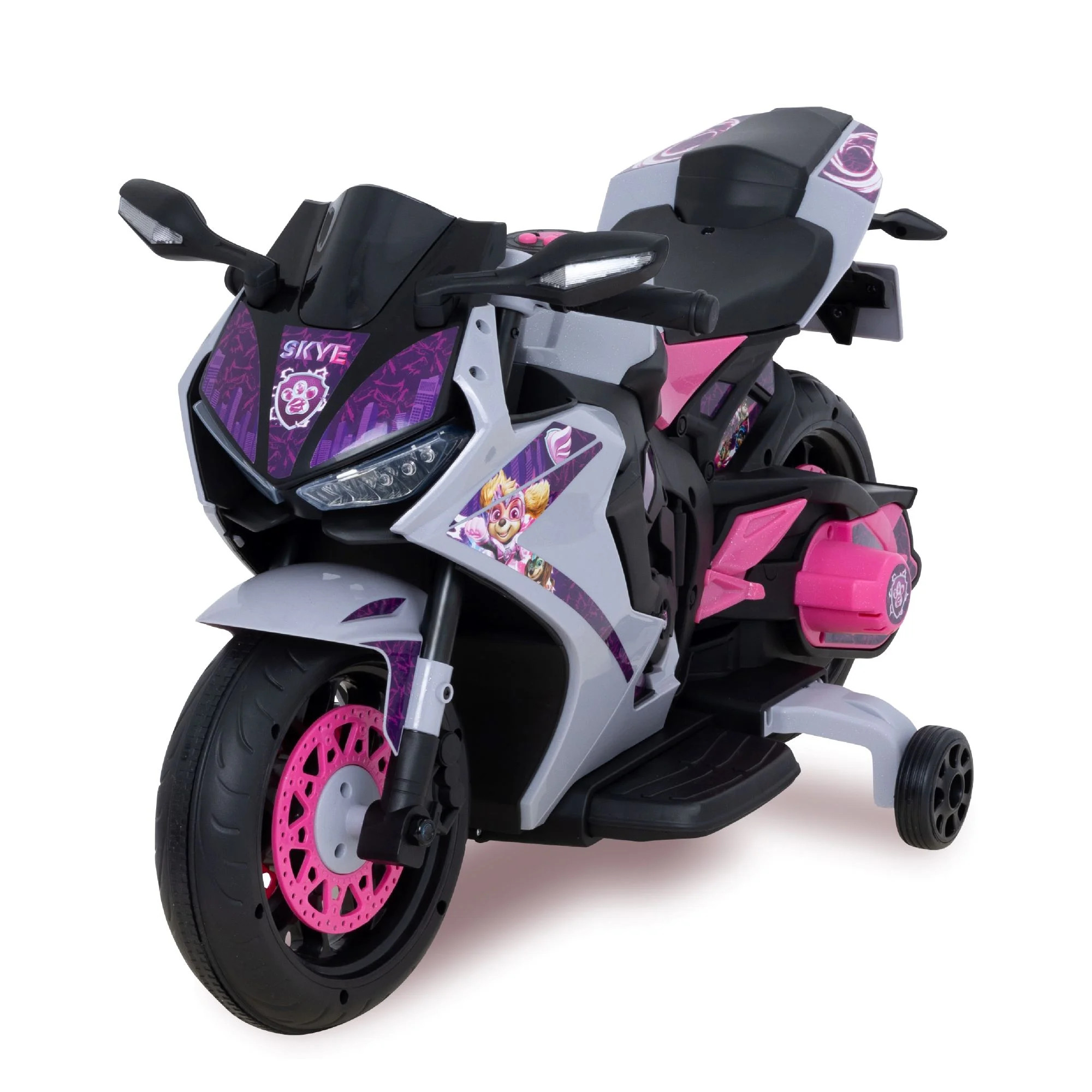 Paw Patrol SKYE, 6 Volts Motorcycle Ride on, For Kids, Ages 3+ Years, up to 65lbs | Walmart (US)