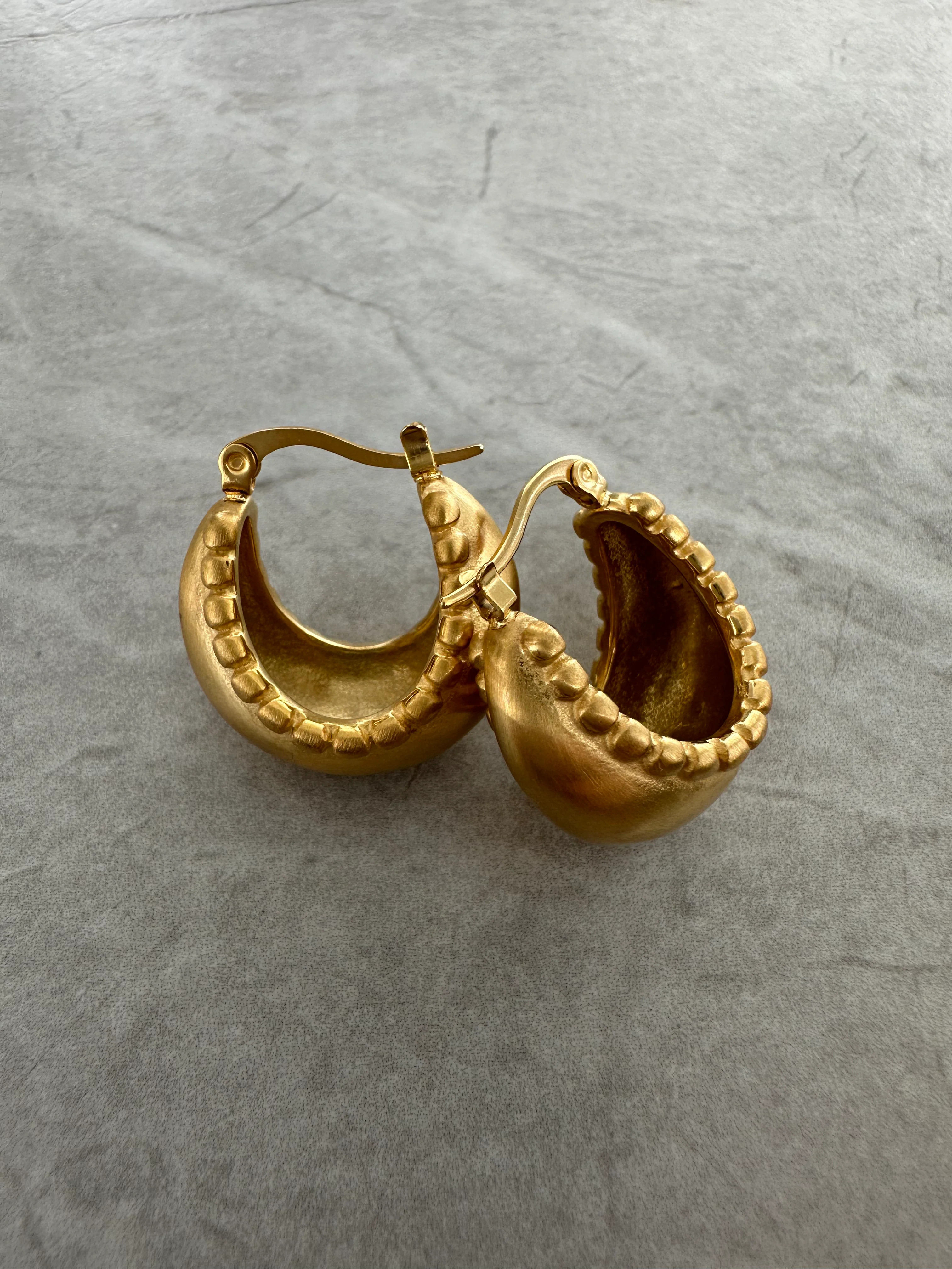 Bead Crescent Earrings | Saint Fatale