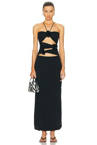 Maygel Coronel Veranera Dress in Black - Black. Size all. | FWRD 