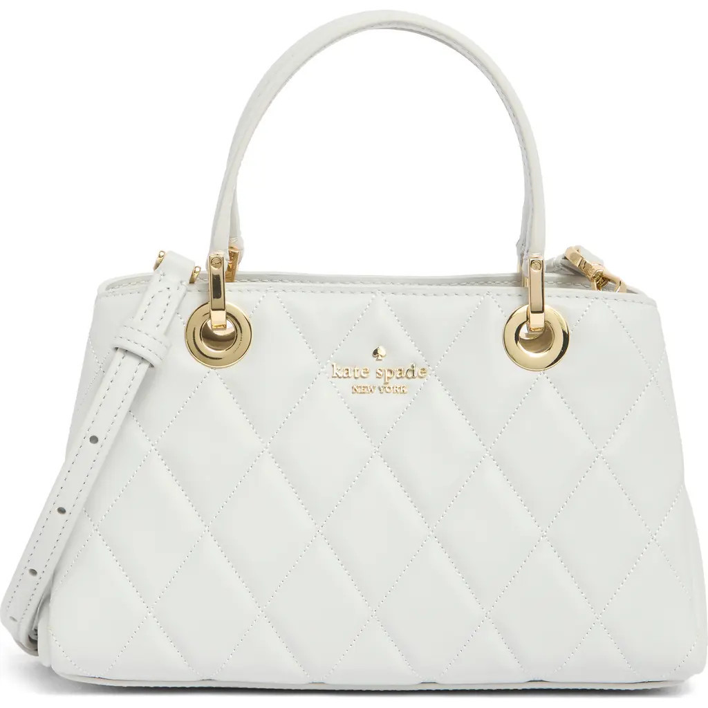 Kate Spade New York carey small quilted sullivan satchel bag in Stone Path at Nordstrom Rack | Nordstrom Rack