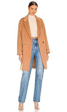 Ena Pelly Oversized Wool Coat in Camel from Revolve.com | Revolve Clothing (Global)