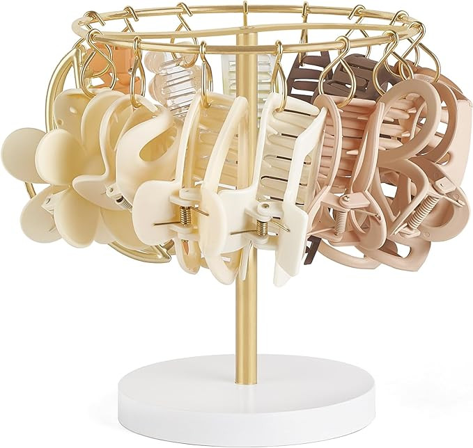 Dahey Metal Claw Clip Organizer Holder Stand Storage Display Hair Accessories Bedroom Bathroom Co... | Amazon (US)