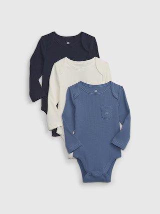 Baby First Favorites TinyRib Bodysuit (3-Pack) | Gap (US)