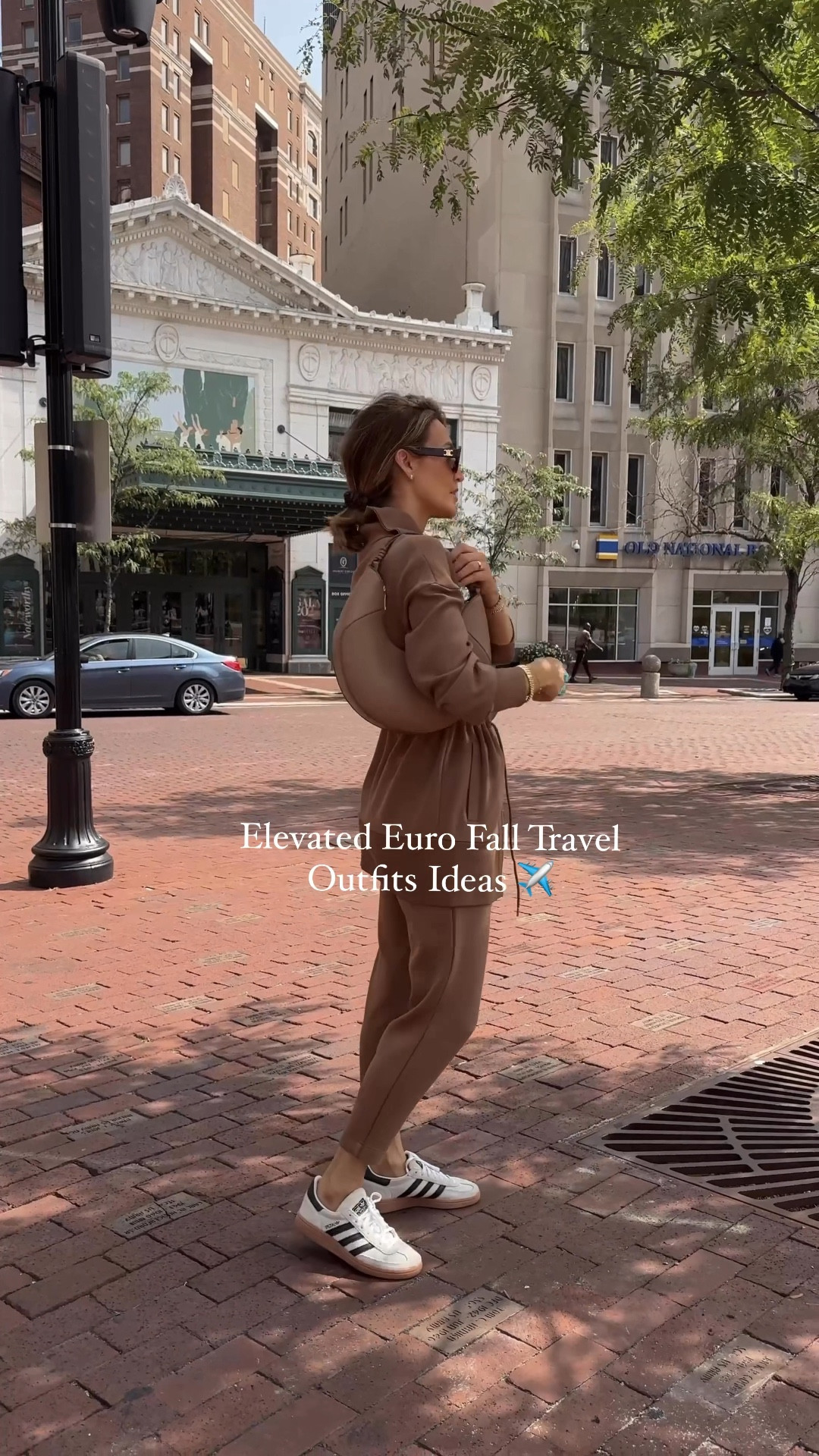 Cozy chic for fall Euro travels 🍁✨ 
Wearing size XS on everything! 

#LTKTravel #LTKStyleTip #LTKVideo