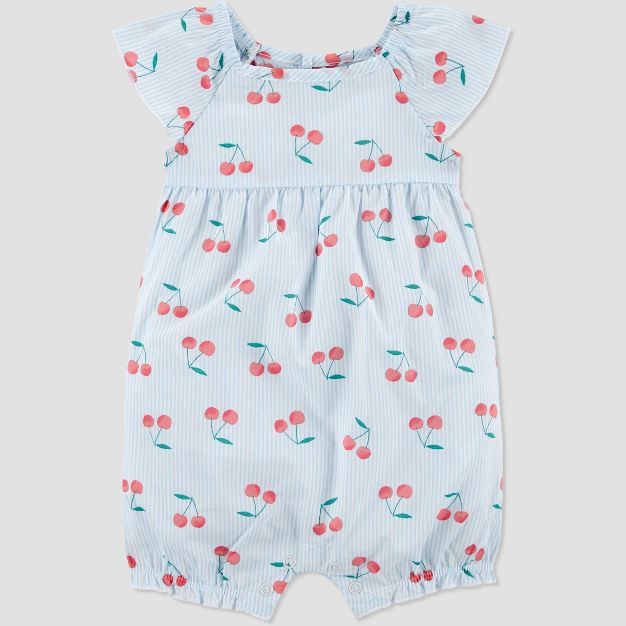 Baby Girls' Cherries Romper - Just One You® made by carter's Blue | Target