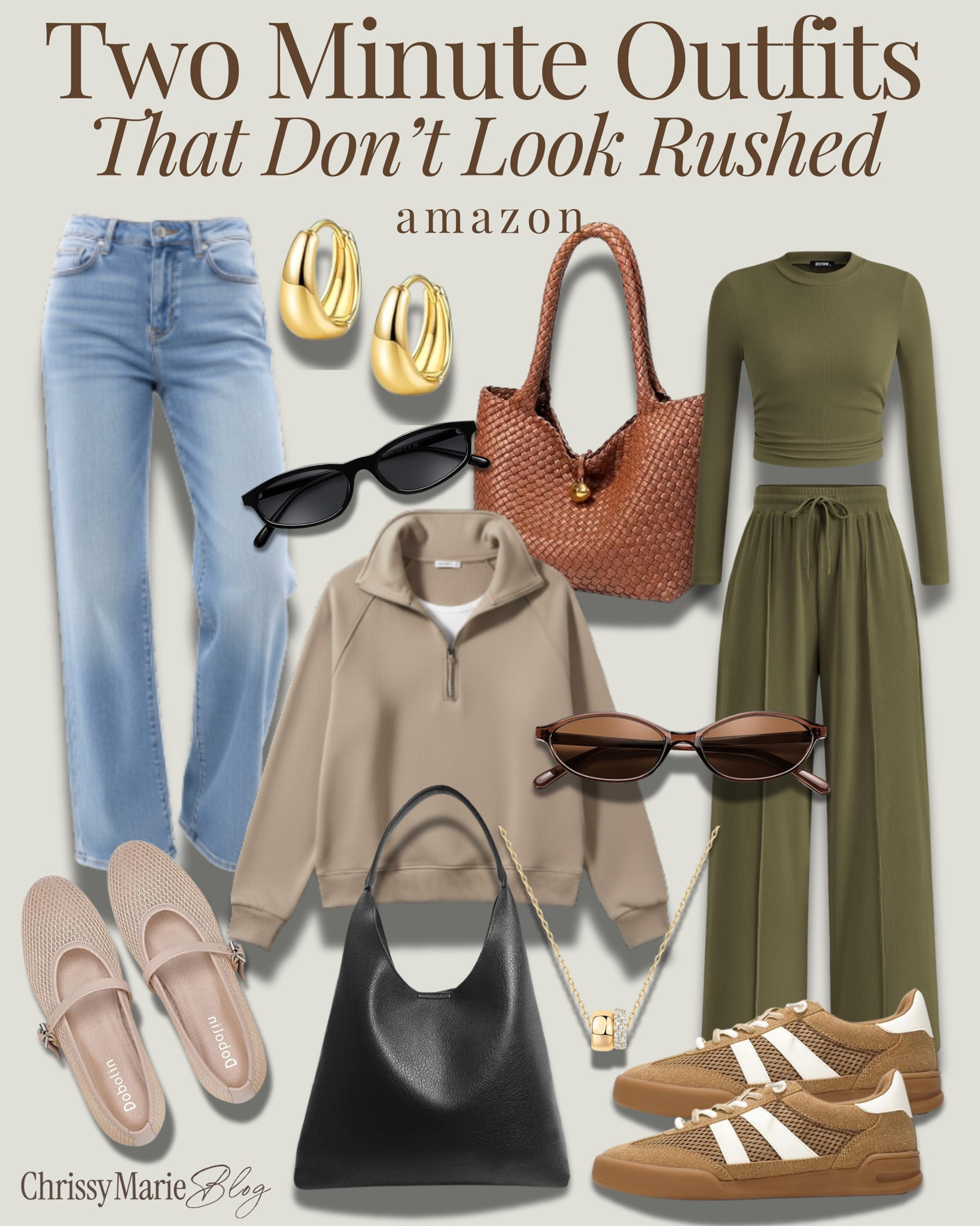 ✨ Two-minute outfits that don’t look rushed.
When you want to look put together but only have a sliver of time — these easy Amazon pieces always come through. Neutral, comfy, and chic without trying. 🤎

#amazonoutfits #everydaystyleinspo #quickoutfits #neutralwardrobe #momstyleinspo #casualchicoutfits #easyoutfitideas 

 #LTKSeasonal #LTKBeauty