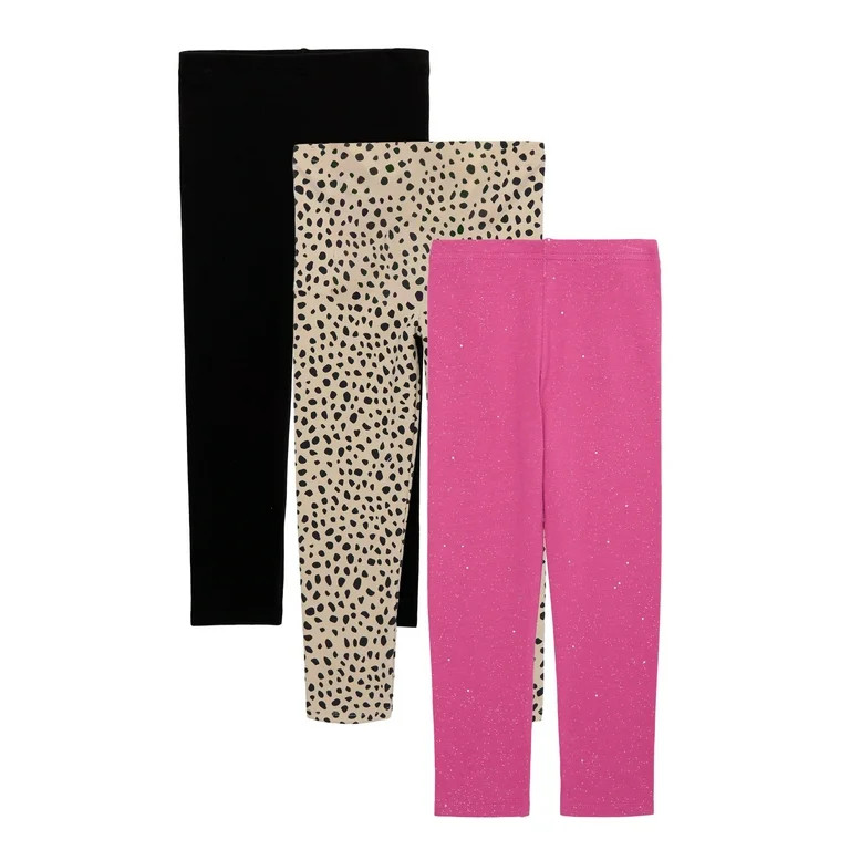 Garanimals Toddler Girls’ Jersey Knit Leggings, 3-Pack, Sizes 18M-5T | Walmart (US)