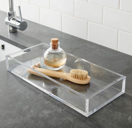 Acrylic vanity tray. Can be used in bathrooms and/or bedrooms! 

#LTKhome #LTKstyletip #LTKGiftGuide