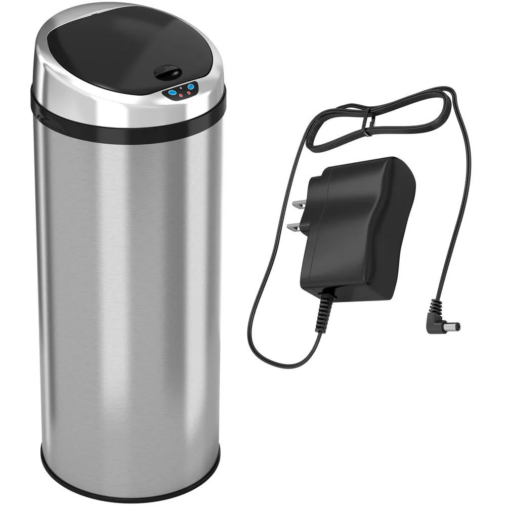 iTouchless 13-gallon Automatic Stainless Steel Touchless Trash Can | Bed Bath & Beyond
