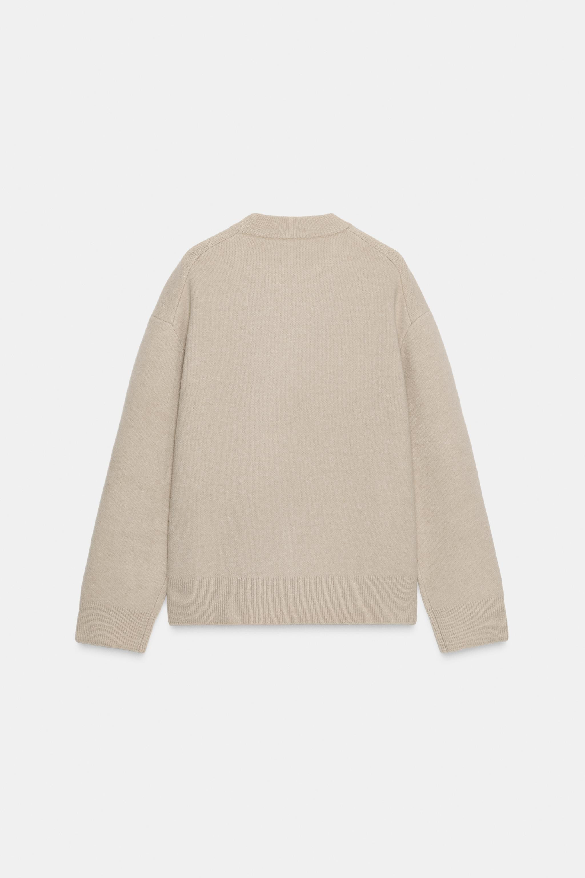 EINFARBIGER STRICKPULLOVER | Zara DE