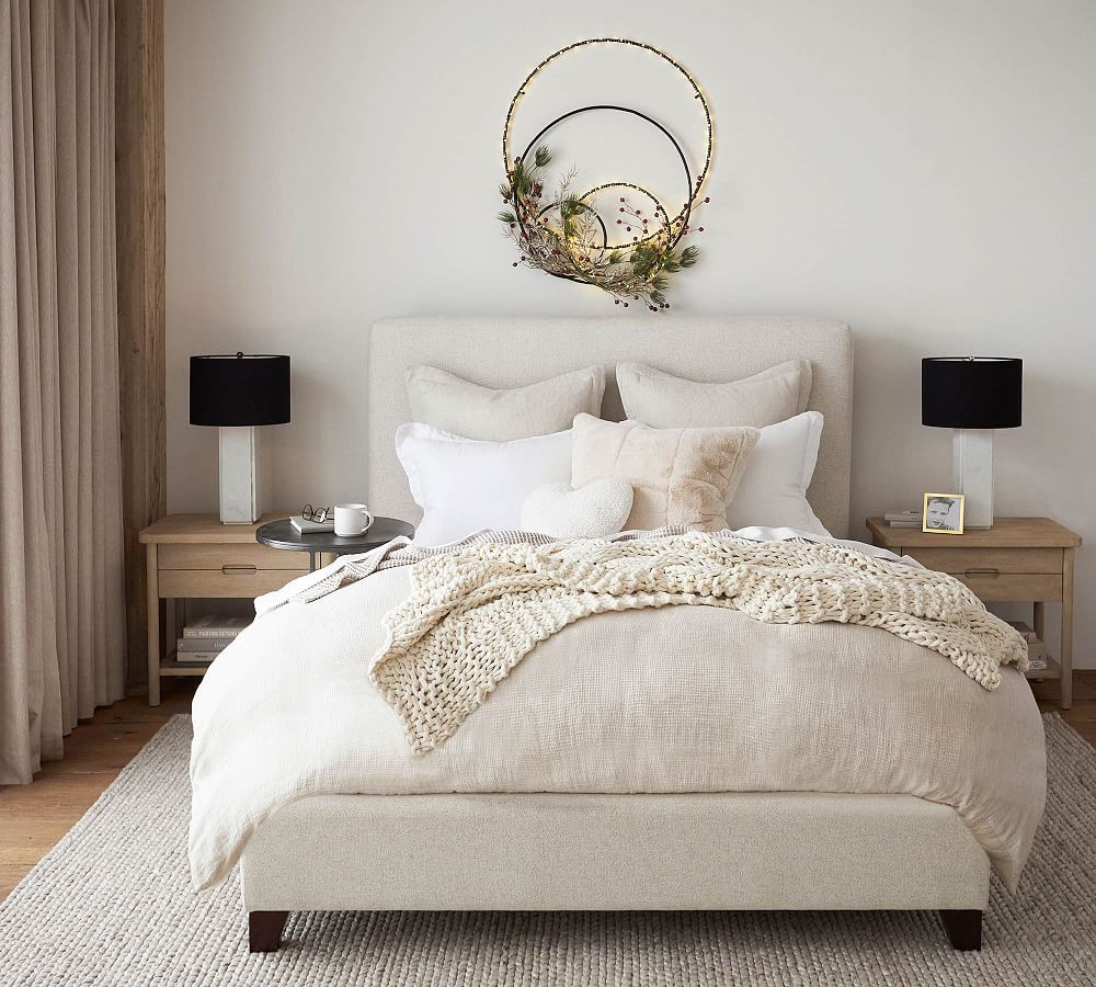 Belgian Flax Linen Waffle Duvet Cover | Pottery Barn (US)