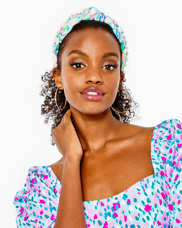 Lele Sadoughi x Lilly Regular Knotted Embellished Headband | Lilly Pulitzer