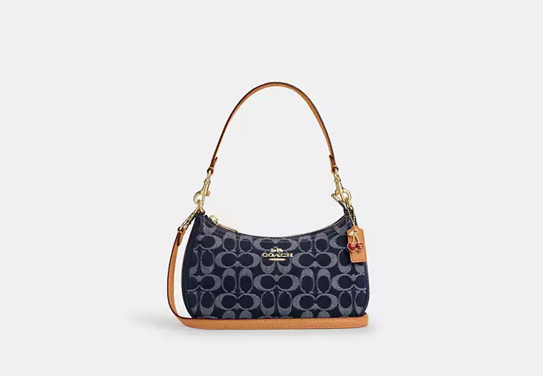 Coach Outlet Teri Shoulder Bag In Signature Denim - Blue | Coach Outlet US