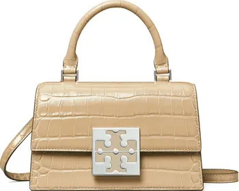 Mini Trend Croc Embossed Leather Top Handle Bag | Nordstrom